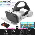MetaNexusXR G15E VR headset housing smartphone display showing immersive film controls | MetaNexusXR