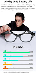Rokid Glasses lightweight AR smartglasses take photos navigate in real time translate teleprompters AI Glasses Metanexus XR