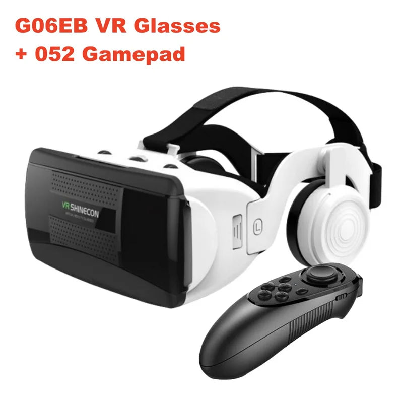 Virtual Reality Glasses IMAX Giant Screen 3D Movie Google Cardboard Box VR Headset Helmet for Smartphone,Support Game Joystick Metanexus XR