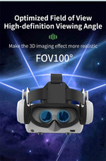 VR headset projecting IMAX 3D film with linked smartphone and joystick controller | MetaNexusXR