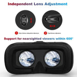 MetaNexusXR virtual reality headset with IMAX 3D movie compatibility, designed for smartphones and game controllers. | MetaNexusXR