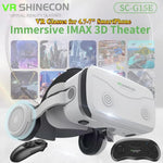 MetaNexusXR G15E VR headset displaying IMAX 3D movie, compatible with 4.7-7" phones and joysticks. | MetaNexusXR