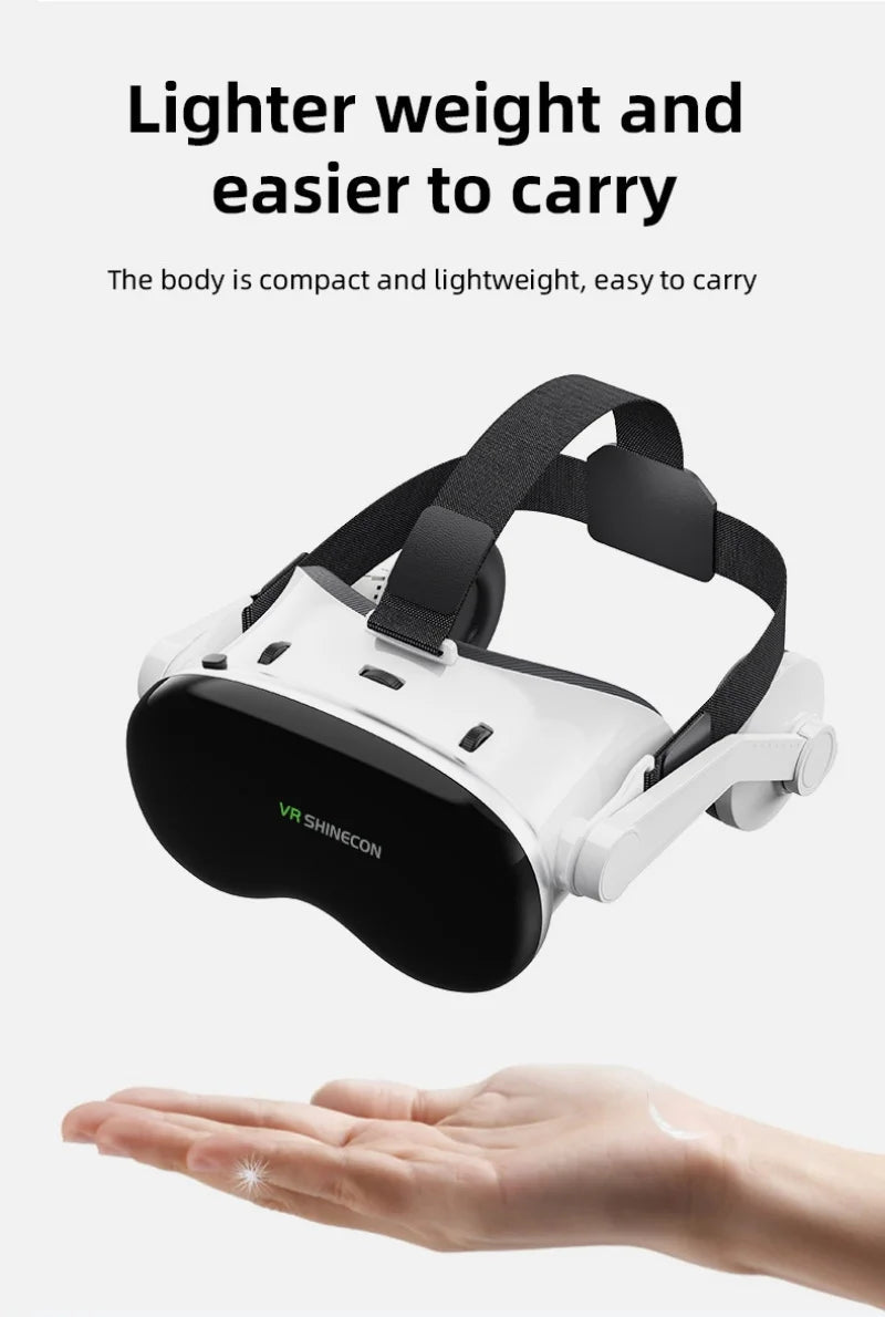 MetaNexusXR G18E VR headset with adjustable strap and phone cradle for 4.7-7 inch screens | MetaNexusXR
