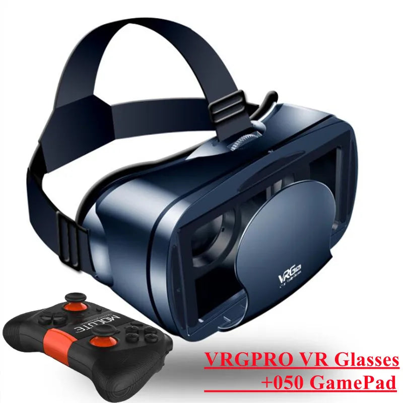 Virtual Reality VR Glasses IMAX Huge Screen Movie 3D Glasses Google Cardboard Box VR Helmet for 5-7" Phone,Support Game Joystick Metanexus XR