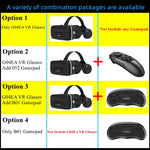 MetaNexusXR VR headset box, holding stereo 3D glasses for smartphones up to 7.2", supports gamepads. | MetaNexusXR