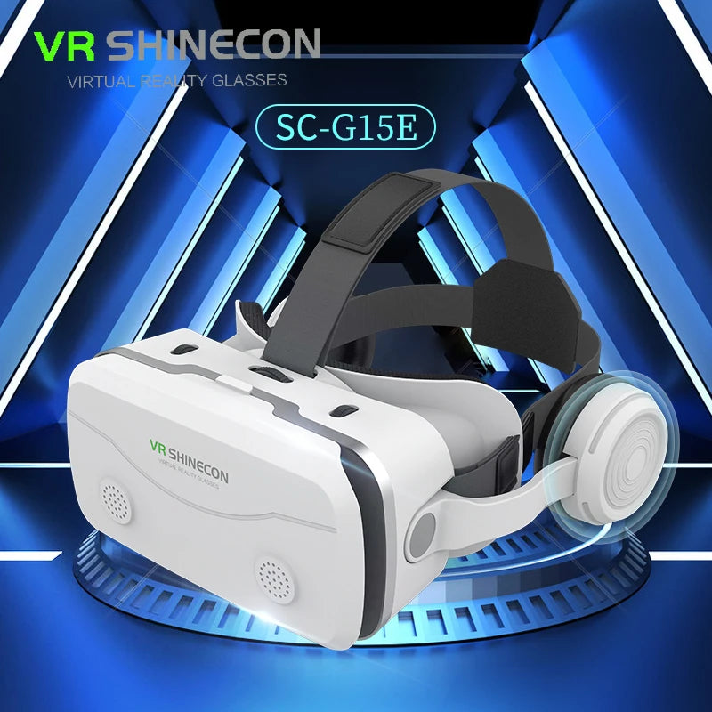 MetaNexusXR G15E VR headset showing IMAX 3D movie preview on embedded smartphone screen | MetaNexusXR