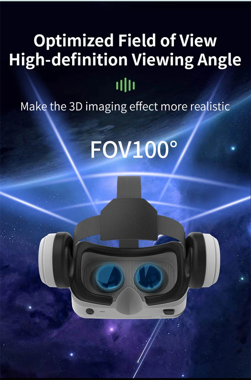 MetaNexusXR G15E VR headset projecting IMAX 3D visuals in a dark cinema environment | MetaNexusXR