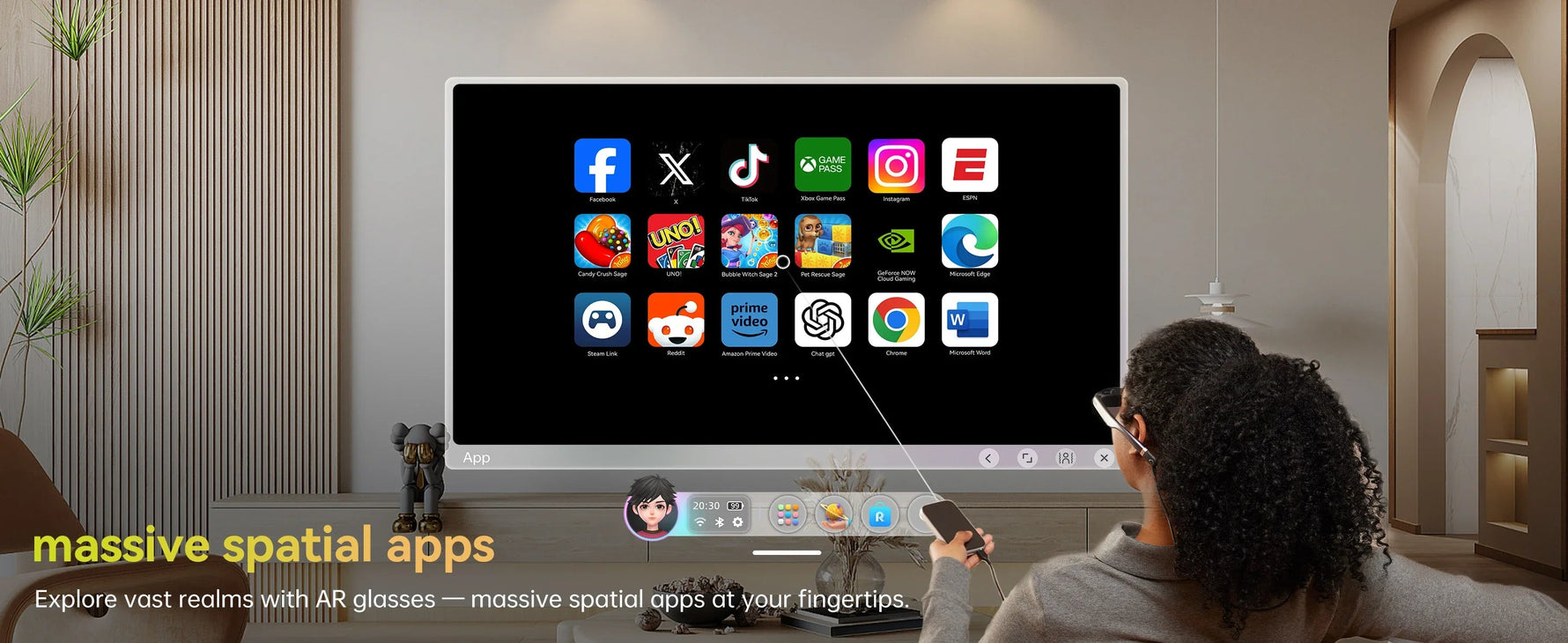 MetaNexusXR presents Rokid AR Glasses: 3-screen 360" micro-OLED, 120Hz, 600 nits for immersive gaming & multi-tasking. | MetaNexusXR