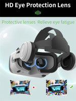 Black MetaNexusXR G15E VR glasses with IMAX 3D display and phone-ready joystick ports | MetaNexusXR