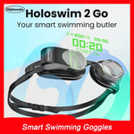 Holoswim 2 GO smart swimming goggles with anti-fog UV-lens design for performance tracking | MetaNexusXR