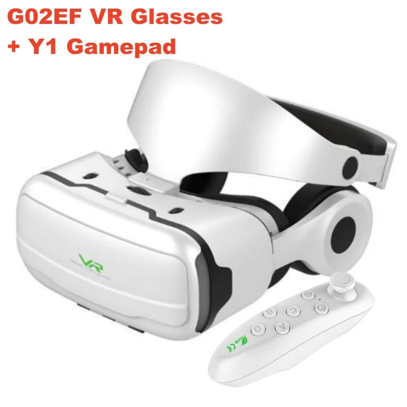 MetaNexusXR VR headset box, showcasing IMAX Immersive 3D glasses compatible with iOS/Android phones and gamepads. | MetaNexusXR