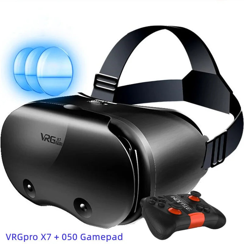 Original VRG X7 VR Virtual Reality VR Glasses Box Google Cardboard VR Headset Helmet 3D GLASSES for IOS Android 5-7" Smartphone Metanexus XR