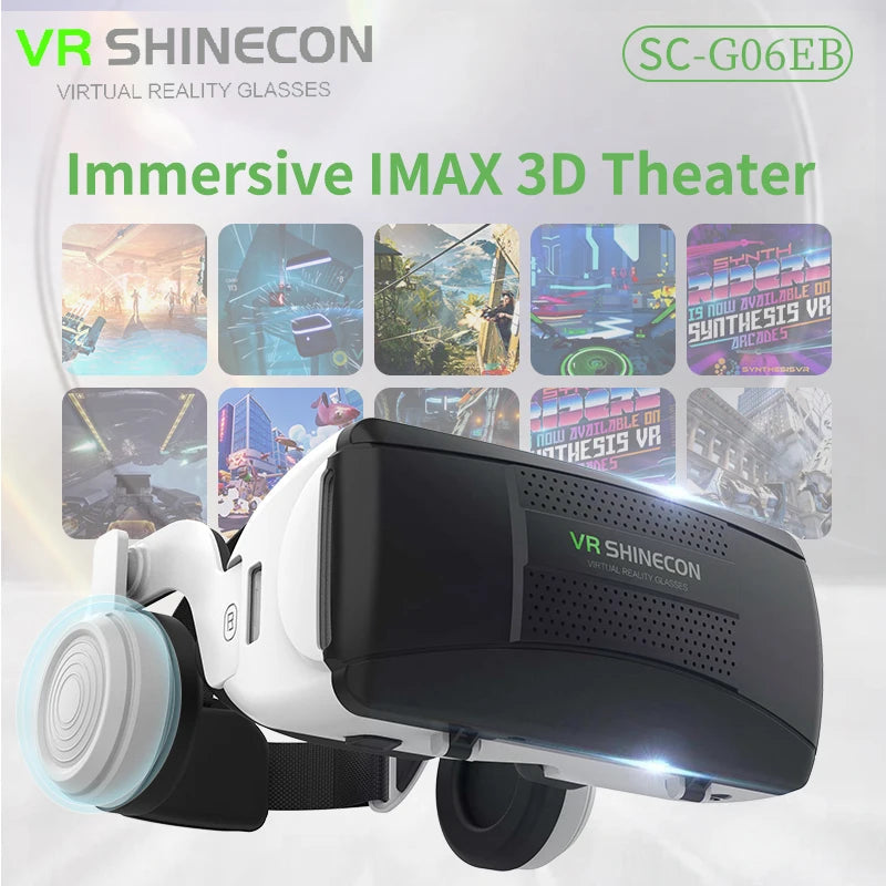 MetaNexusXR VR headset with built-in IMAX display and joystick for immersive 3D movies and mobile gaming | MetaNexusXR