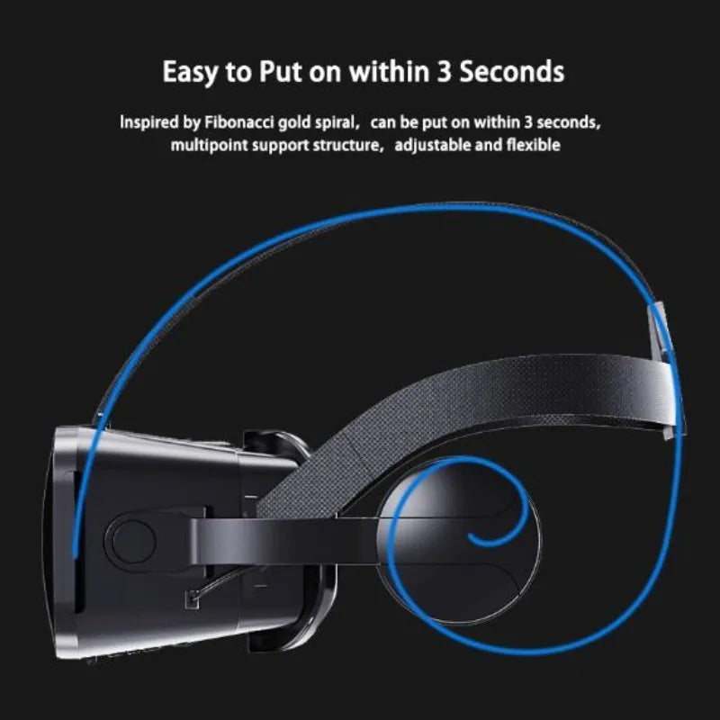 MetaNexusXR J30 4K VR headset box, showcasing a premium 3D stereo headset for iOS and Android phones. | MetaNexusXR