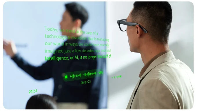 Rokid Glasses lightweight AR smartglasses take photos navigate in real time translate teleprompters AI Glasses Metanexus XR