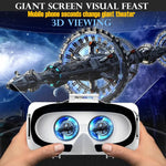 Sleek MetaNexusXR VR headset with floating IMAX-style 3D interface graphics | MetaNexusXR
