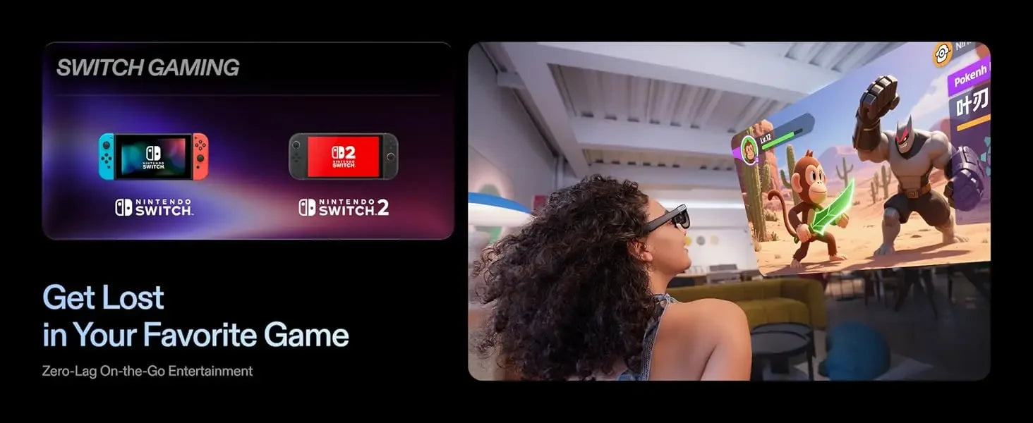 MetaNexusXR's XREAL One Pro AR glasses projecting a 477" HD spatial screen for private cinema. | MetaNexusXR