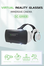 Black MetaNexusXR VR headset with IMAX mode display and joystick for immersive gaming | MetaNexusXR