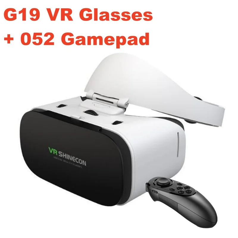MetaNexusXR VR headset with phone, IMAX 3D glasses, and joystick support for 4.7-6.5” devices. | MetaNexusXR