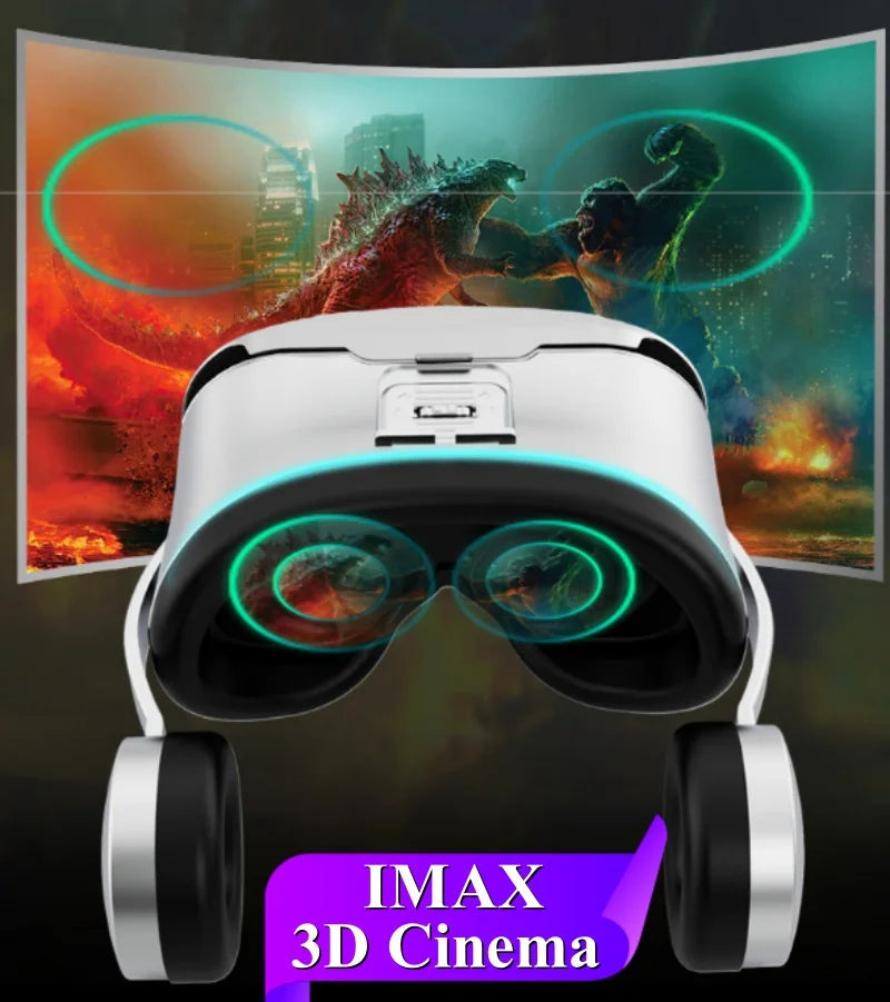 Original J70 4K Wireless Virtual Reality VR Glasses Stereo 3D Videos Google Cardboard Box Headset Helmet for Smartphone Max 6.7" Metanexus XR