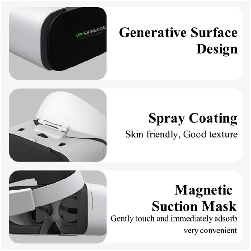 MetaNexusXR VR headset and IMAX 3D glasses compatible with smartphones and game joysticks. | MetaNexusXR