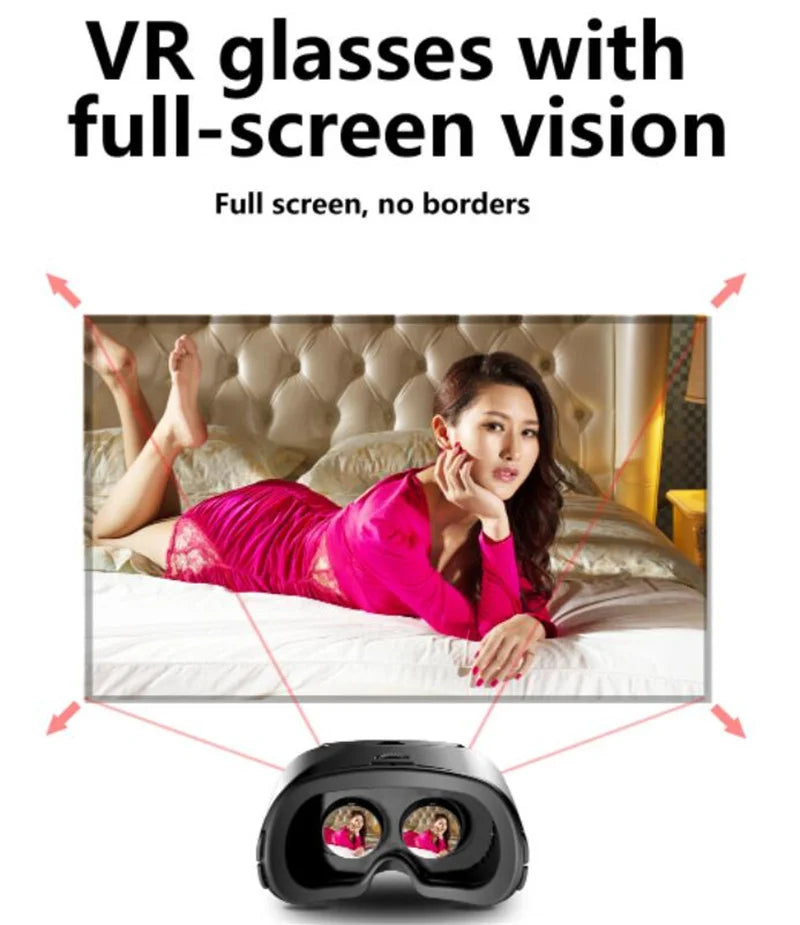 MetaNexusXR VRG X7 VR headset box displaying headset and smartphone compatibility for immersive 3D experiences. | MetaNexusXR