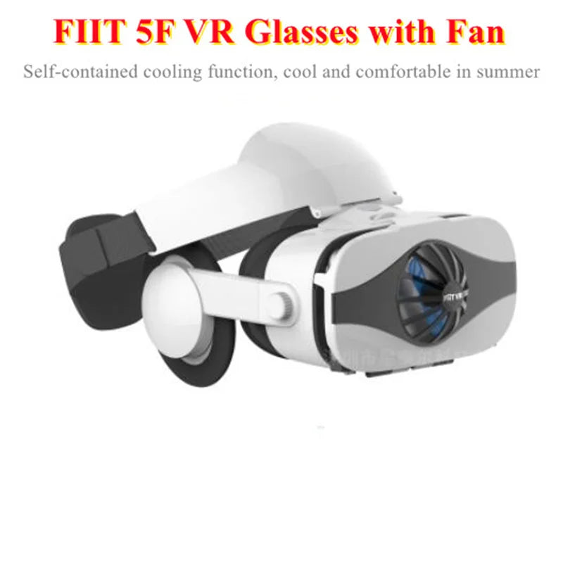 Virtual Reality VR Glasses for Phone IMAX Huge Screen 3D Glasses Google Cardboard Box VR Headset Helmet with Fan,Support Gamepad Metanexus XR
