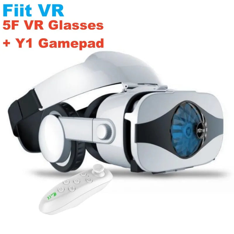 Virtual Reality VR Glasses for Phone IMAX Huge Screen 3D Glasses Google Cardboard Box VR Headset Helmet with Fan,Support Gamepad Metanexus XR