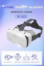 G15 black IMAX-ready VR headset with adjustable straps and phone cradle for 4.7-7in devices | MetaNexusXR