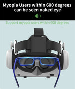 VR headset user watches IMAX 3D movie on virtual screen with joystick controls in MetaNexusXR experience | MetaNexusXR
