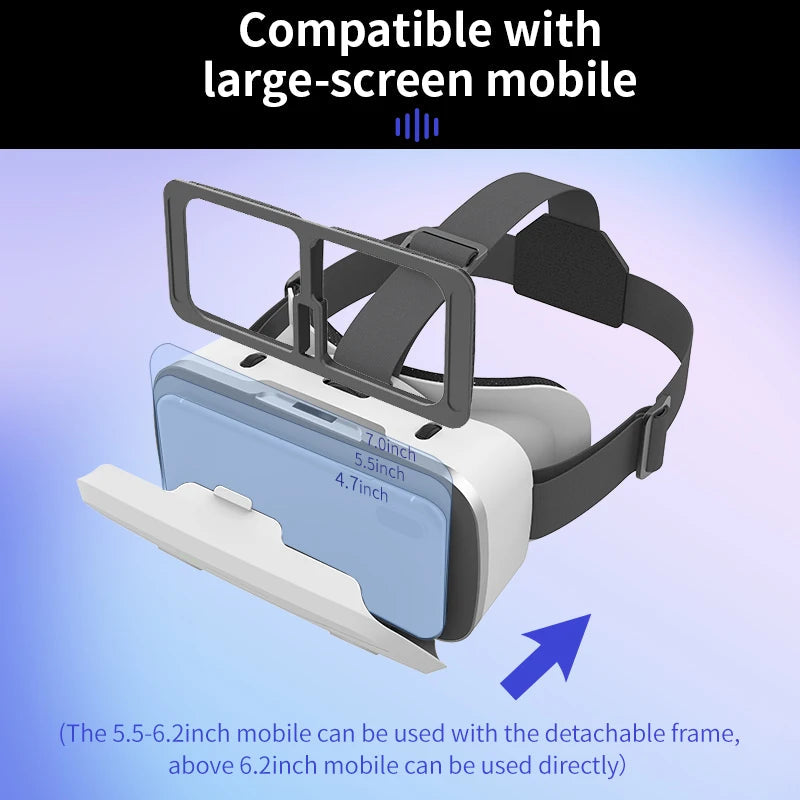 Black G15 IMAX VR headset with adjustable head strap for 4.7-7in phones | MetaNexusXR
