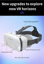 White G15 IMAX VR headset with adjustable straps for 4.7–7 in smartphones, joystick-ready | MetaNexusXR