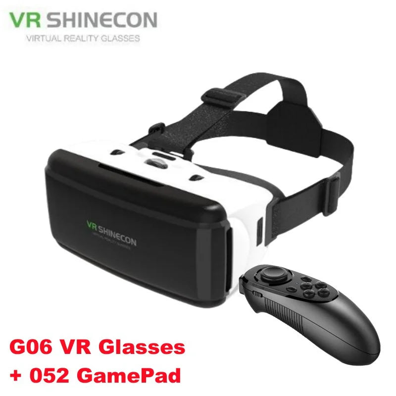 MetaNexusXR VR headset and 3D glasses displayed with IMAX screen and Google Cardboard box. | MetaNexusXR