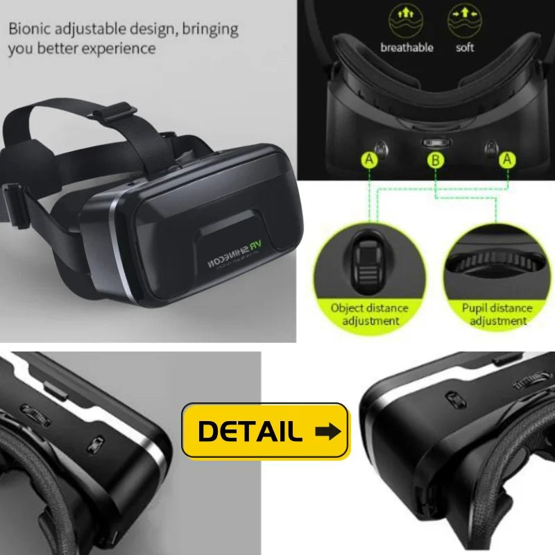 MetaNexusXR VR headset with IMAX 3D movie compatibility, supporting phones and game controllers. | MetaNexusXR