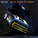 Black MetaNexusXR J60 VR headset paired with smartphone showing immersive 4K 3D video | MetaNexusXR