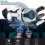 Virtual Reality VR Glasses for Phone IMAX Huge Screen 3D Glasses Google Cardboard Box VR Headset Helmet with Fan,Support Gamepad Metanexus XR