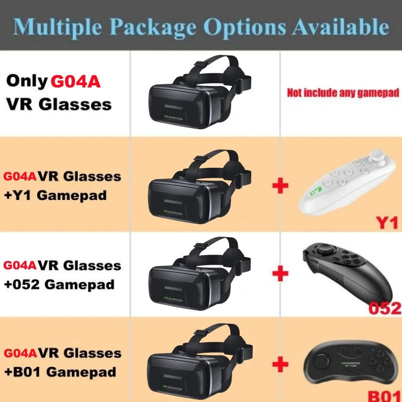 MetaNexusXR G04A IMAX 3D VR headset with controller support for 4.5-7" phones. | MetaNexusXR