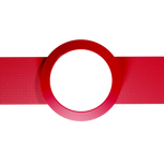 Crimson Red Style-Set – Swappable Belt and Ring Style-Set for a Haptic Strap – red strap style set – photo 1 of 2