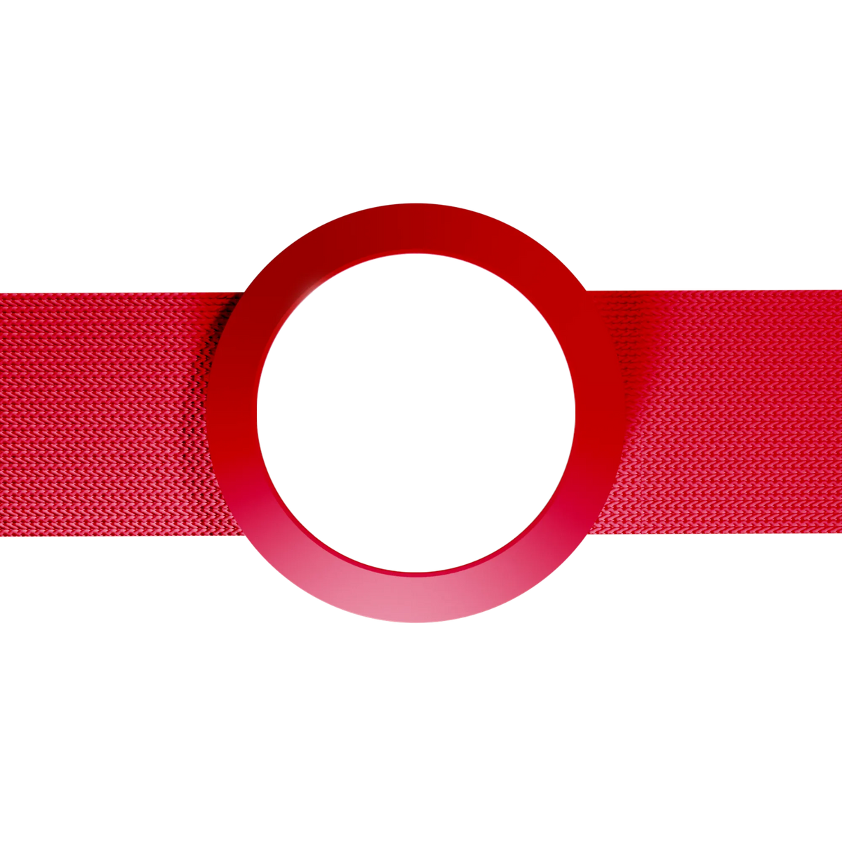 Crimson Red Style-Set – Swappable Belt and Ring Style-Set for a Haptic Strap – red strap style set – photo 1 of 2