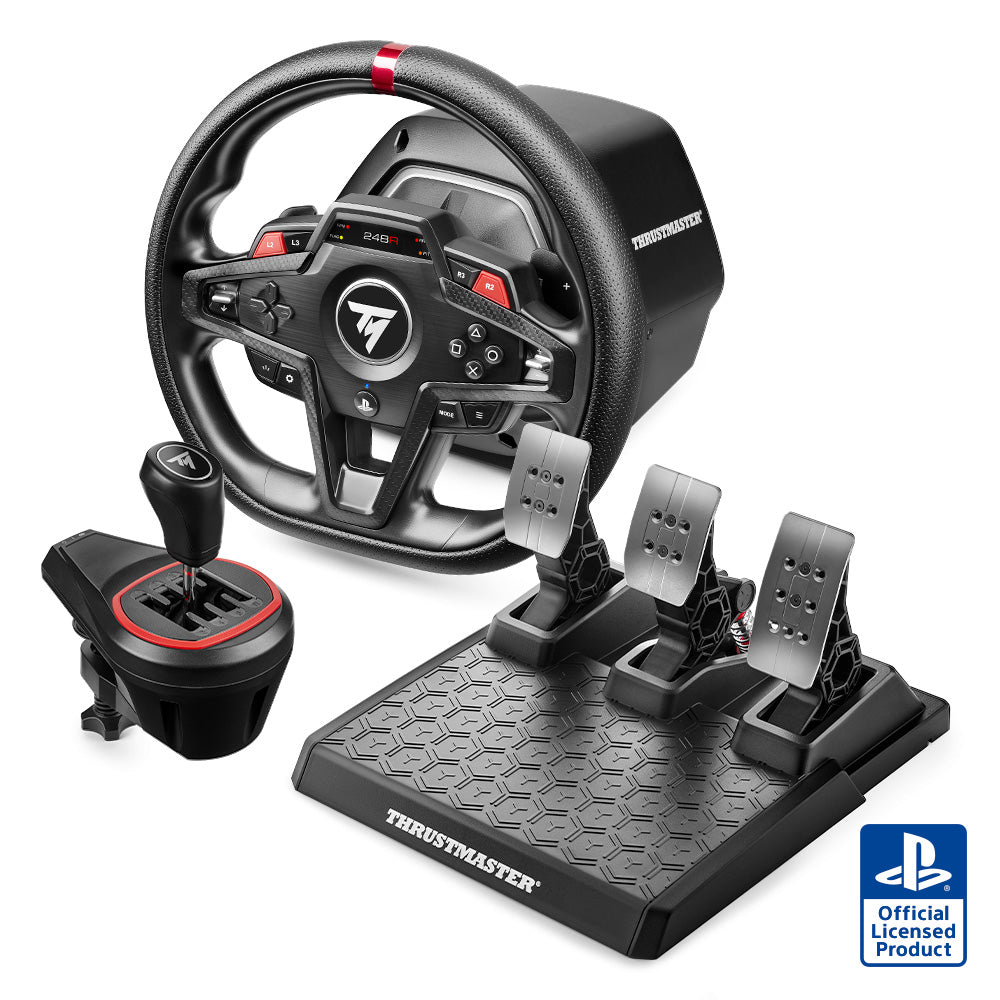 Racing Wheel with Shifter – Hybrid FFB Wheel, Hall Effect Pedals and H-Shifter – racing wheel with shifter – photo 1 of 1