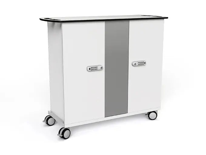 MetaNexusXR ZIOXI VR/XR charging and sync cart, securely holding multiple headsets for power and data. | MetaNexusXR