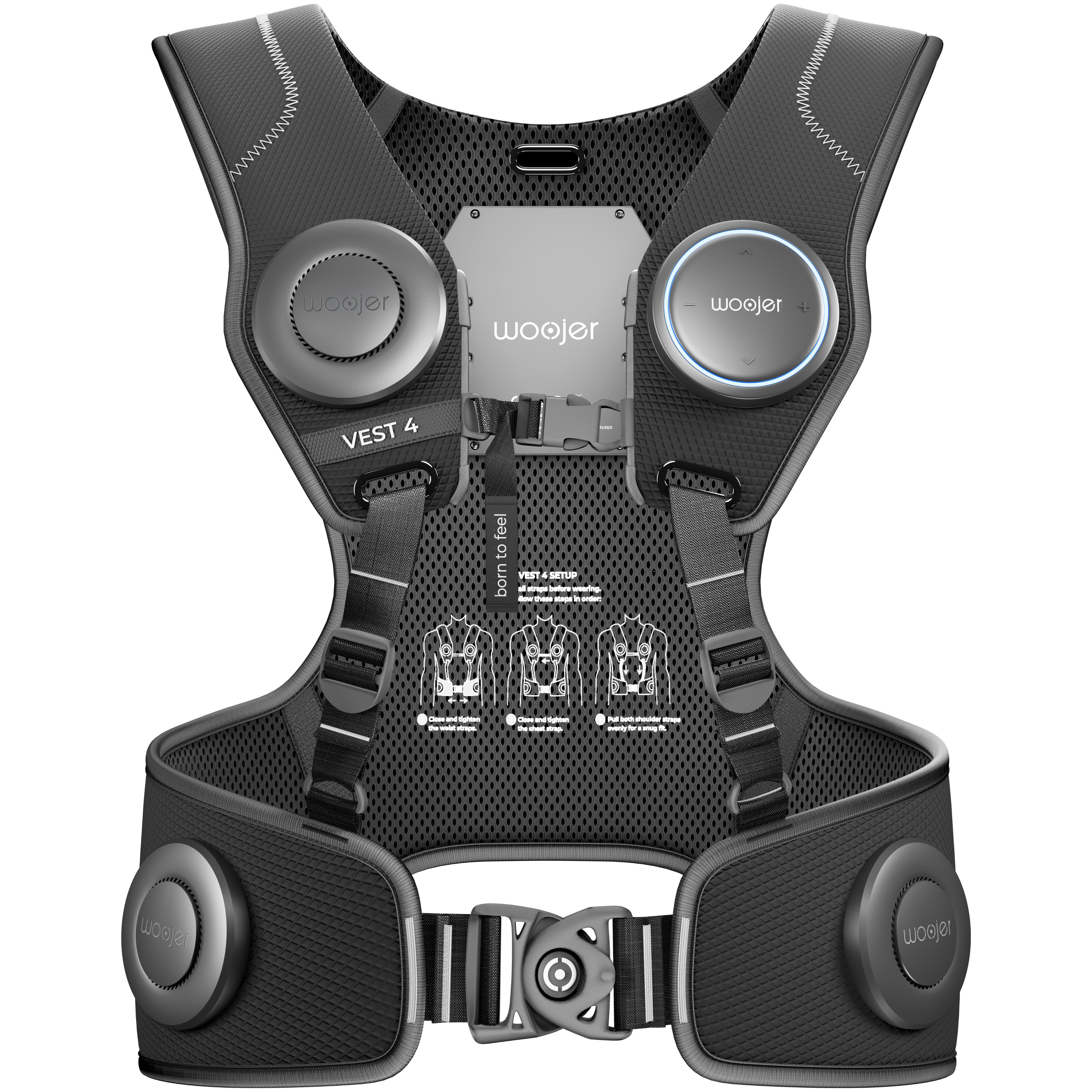 Haptic Vest for Gaming – 6-Transducer 360° Vibroacoustic Vest, 10 h – haptic vest for gaming – photo 1 of 11