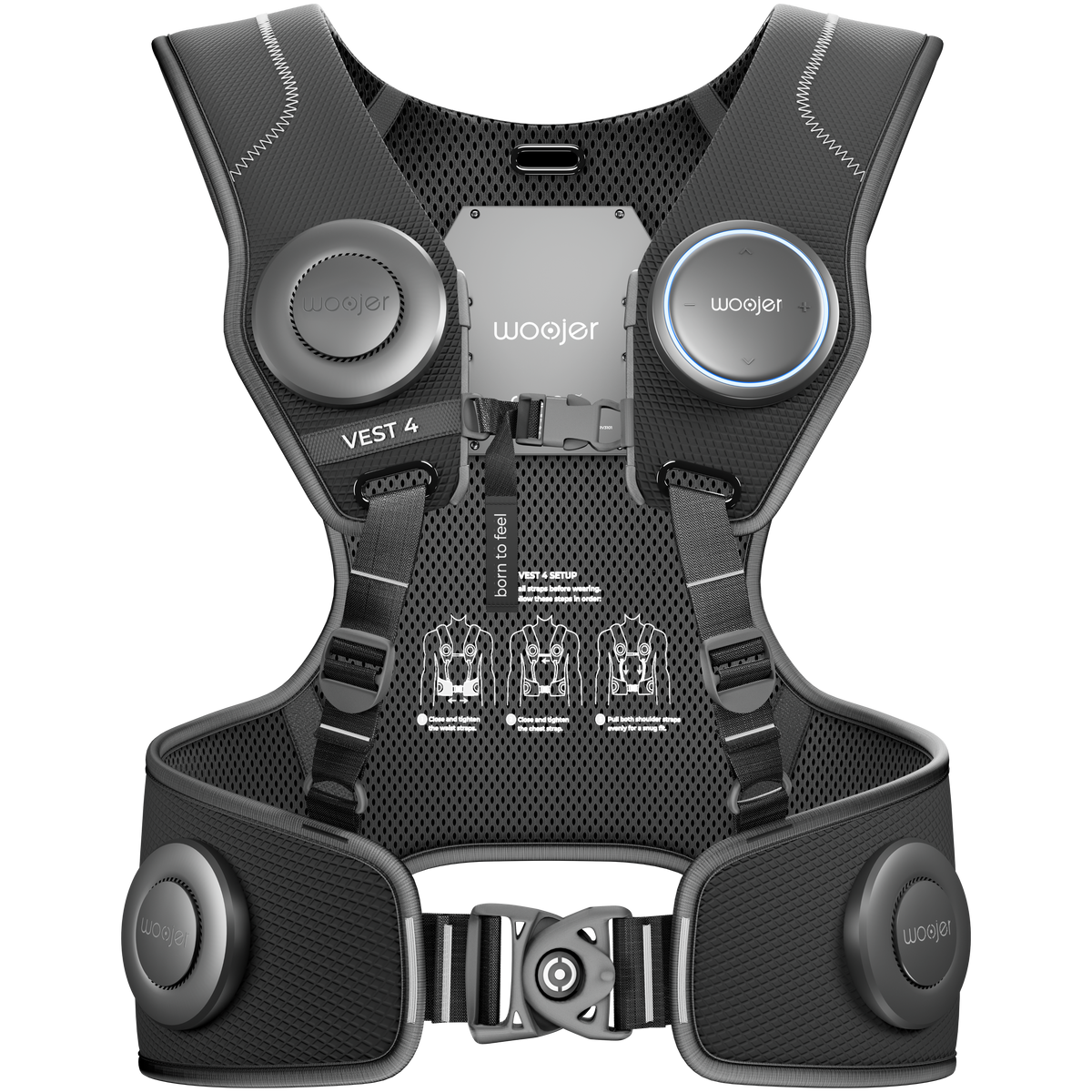 Haptic Vest for Gaming – 6-Transducer 360° Vibroacoustic Vest, 10 h – haptic vest for gaming – photo 1 of 11