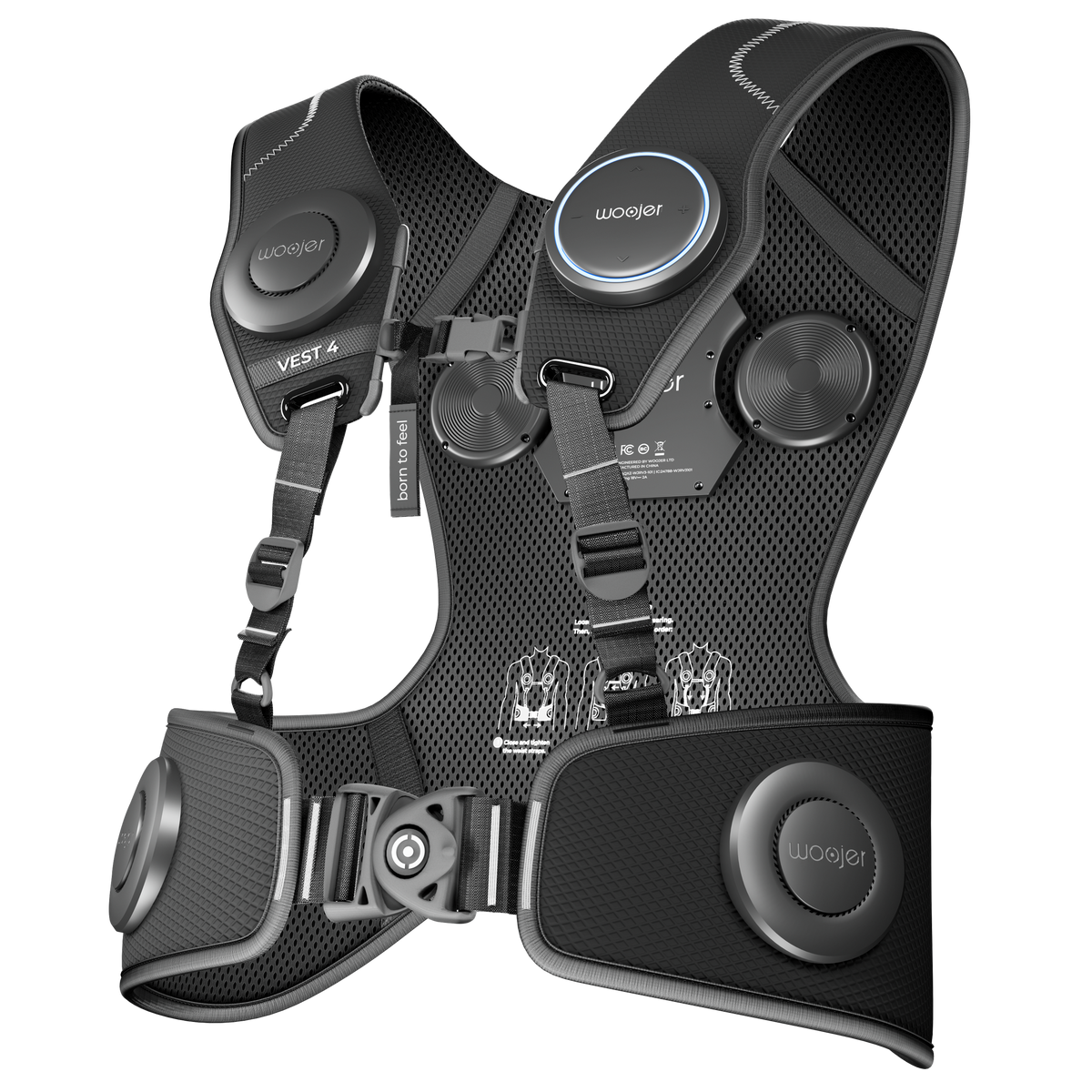 Haptic Vest for Gaming – 6-Transducer 360° Vibroacoustic Vest, 10 h – haptic vest for gaming – photo 2 of 11