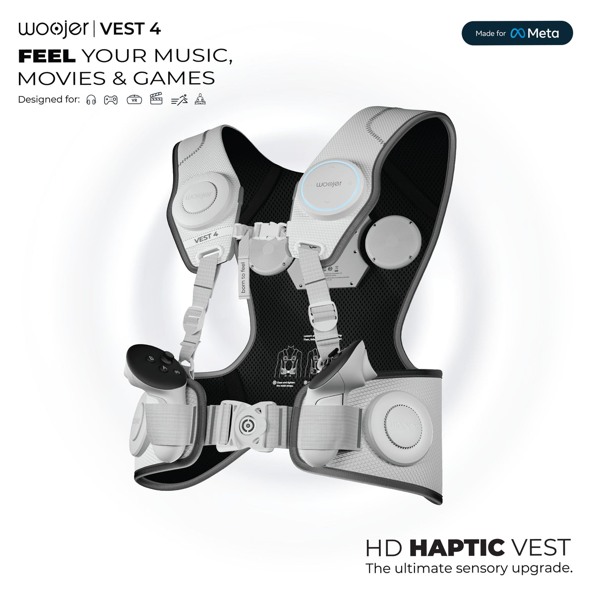 Haptic Vest for Quest 3 – 6-Transducer Vest with Controller Holsters – haptic vest quest 3 – photo 5 of 11