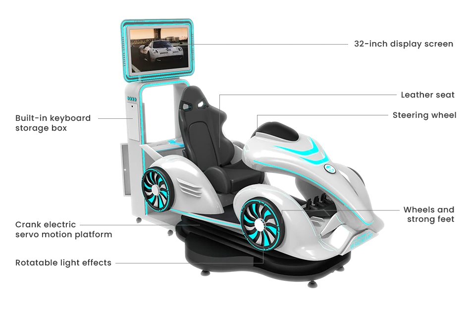 VR Go Kart – Force-Feedback Racing Simulator – MNX-CVR-KART-1P – photo 2 of 12