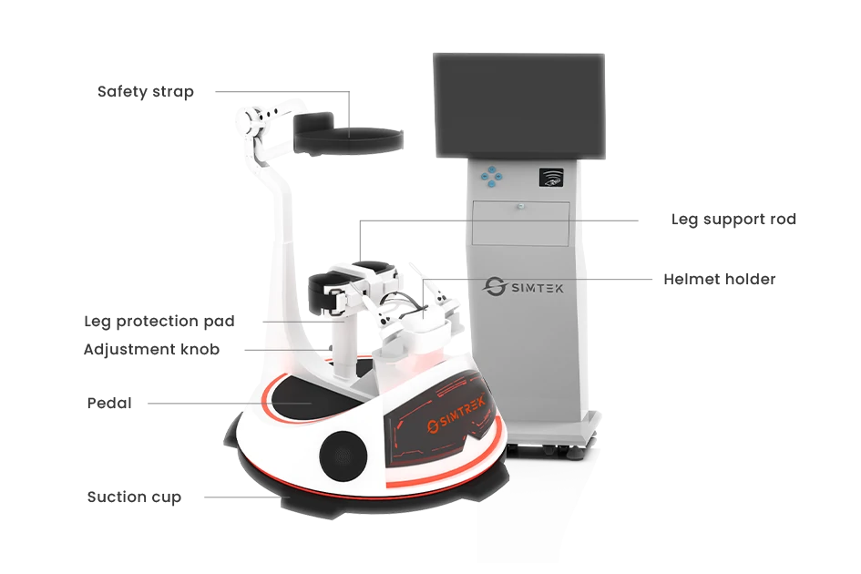 VR Hoverboard – 360° Leg-Steered Spinning Simulator – MNX-CVR-HOVER-1P – photo 1 of 11