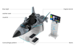 Fighter Jet Simulator – Self-Piloted VR Cockpit – MNX-CVR-JET-1P – photo 1 of 11