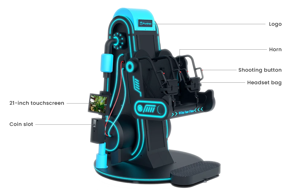 Drop Tower Ride – Two-Seat VR Free-Fall Simulator – MNX-CVR-DROP-2S – photo 2 of 12