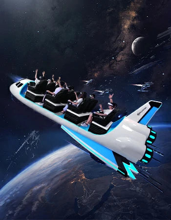 VR Theme Park Ride – 12-Seat Spaceship Motion Simulator – MNX-CVR-SPACE-12S – photo 10 of 12